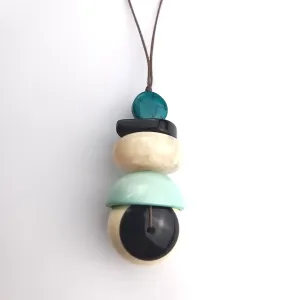 Suzie Blue Mj Resin Shaped Pendant