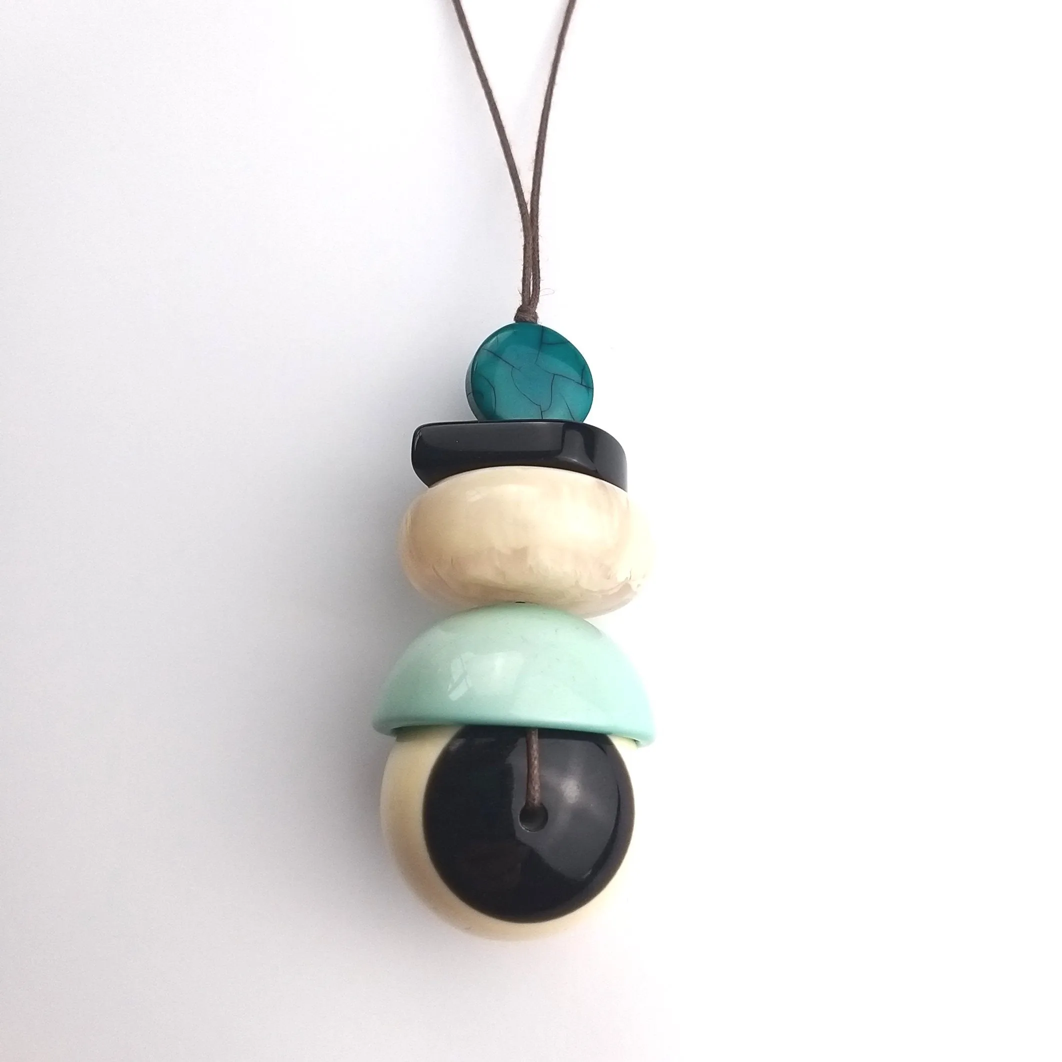 Suzie Blue Mj Resin Shaped Pendant