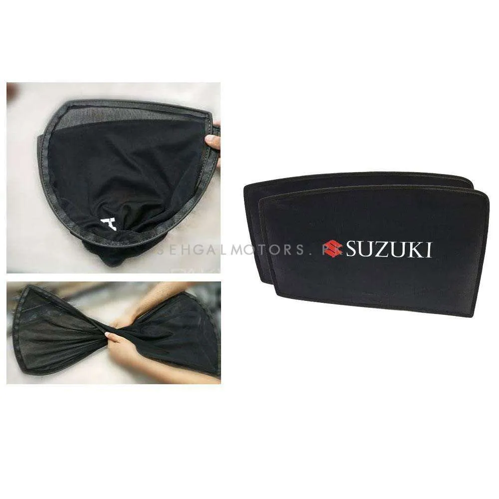 Suzuki Alto Foldable & Flexible Side Sunshade With Logo - Model 2014-2018 - Sun Shade | Parda
