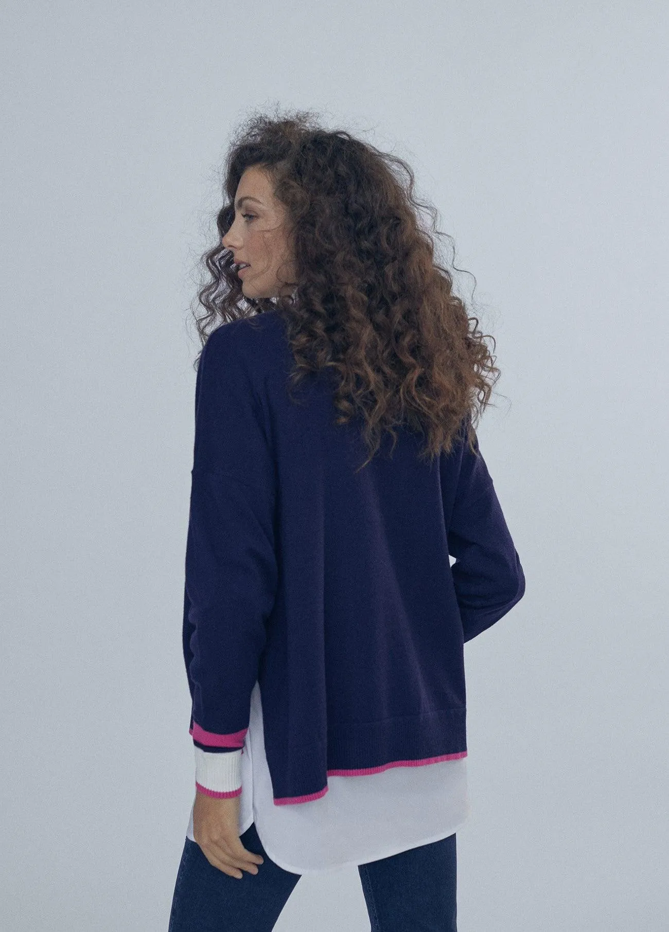 Sweater with cuff details