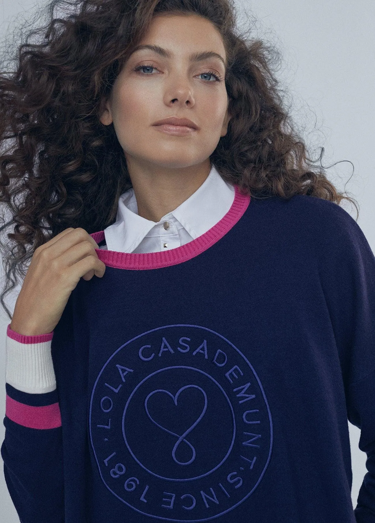 Sweater with cuff details
