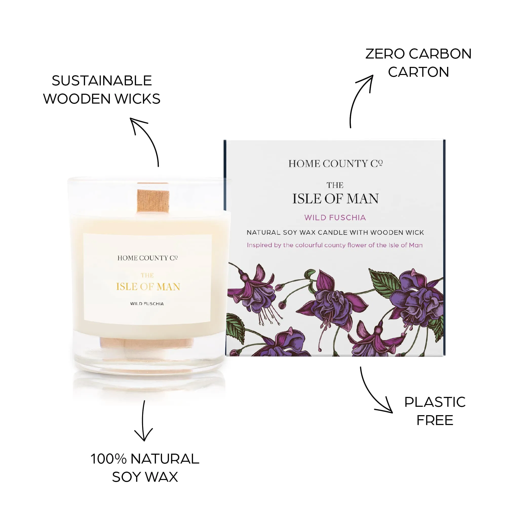 The Isle of Man - Wild Fuchsia Candle