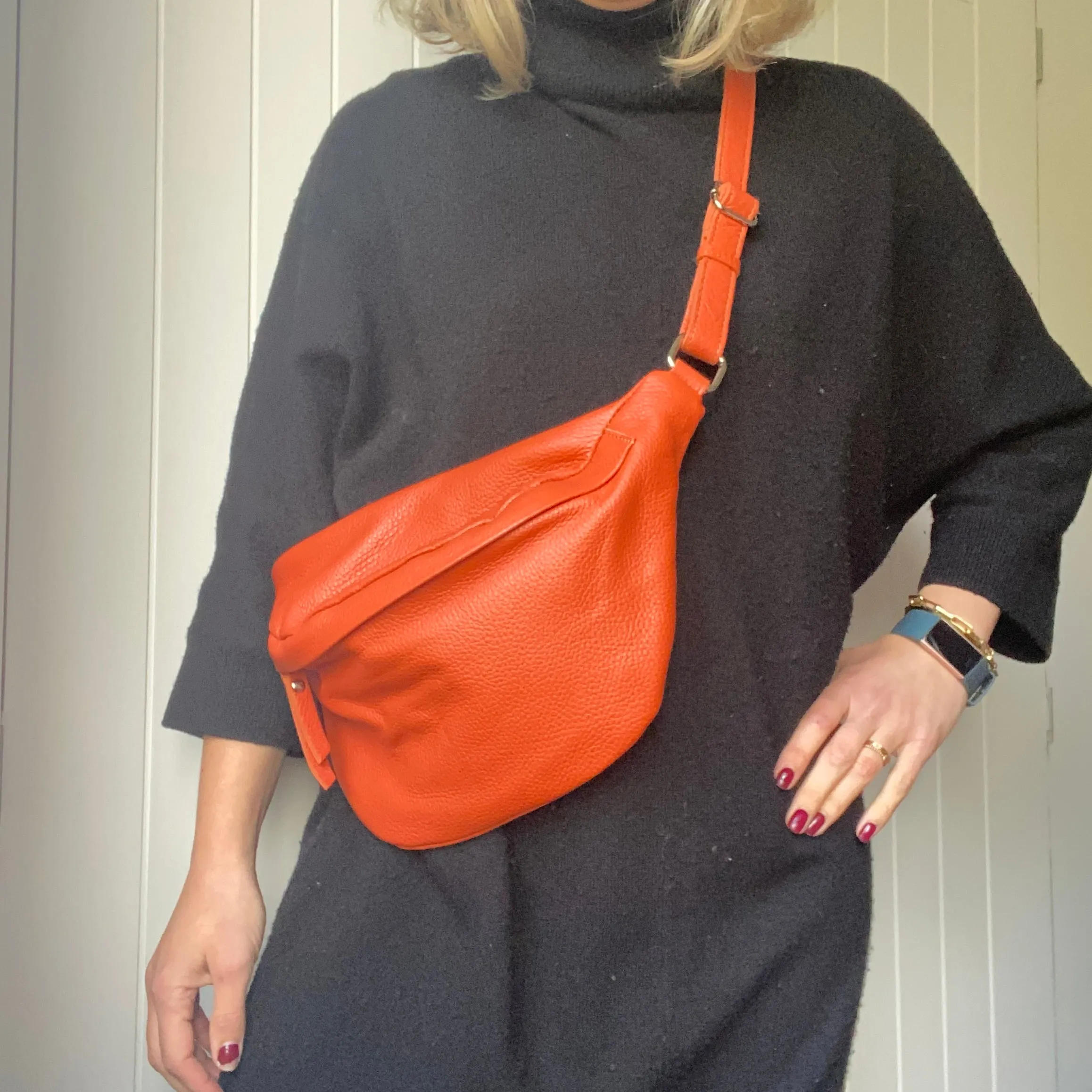 The Large Leather Bumbag / Sling Bag