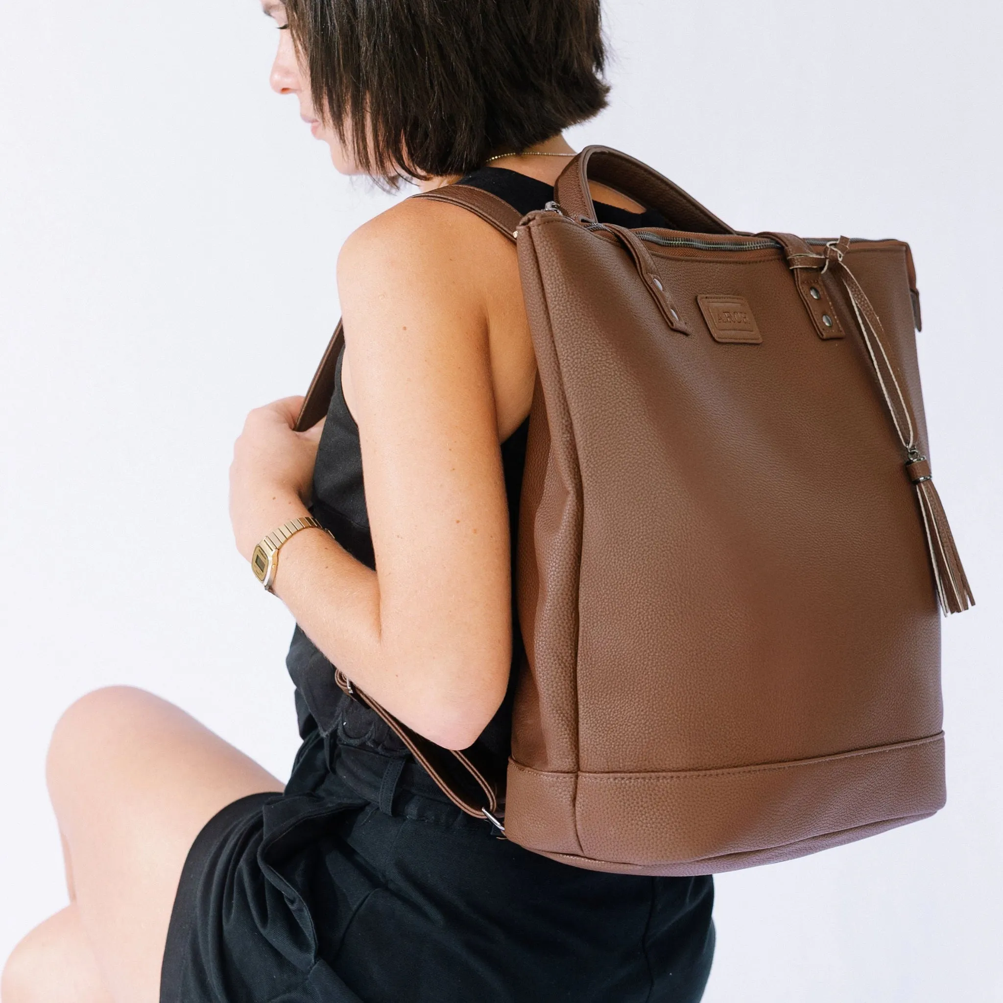 The Luxe Arch Bag - Vegan Chocolate (Limited Edition)