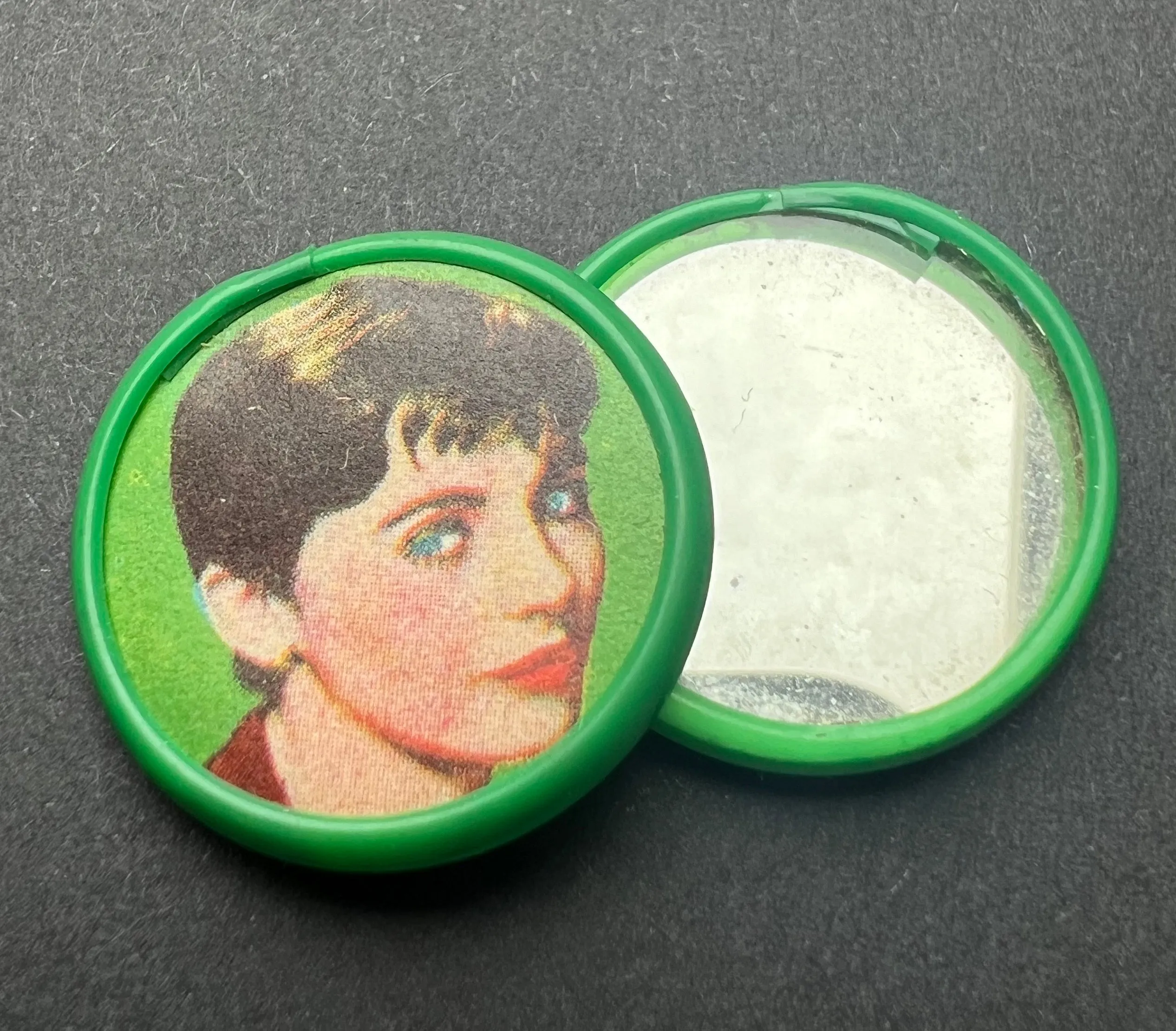 Tiny 1" Vintage Film Star Mirrors