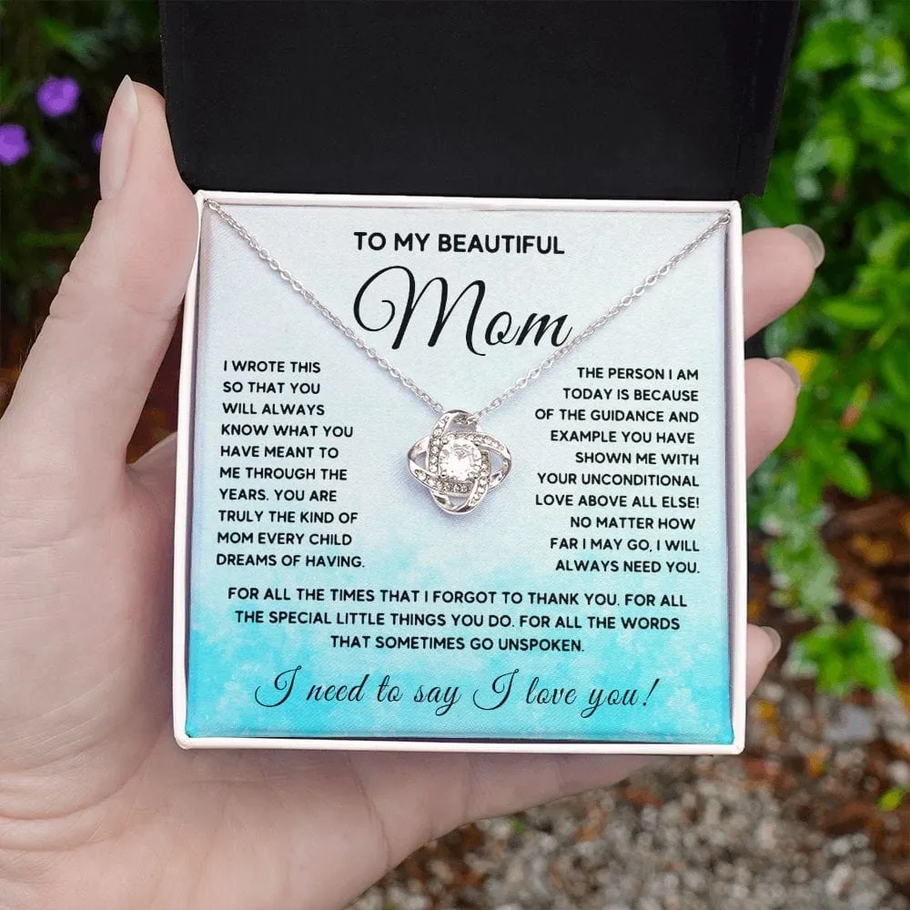To My Beautiful Mom