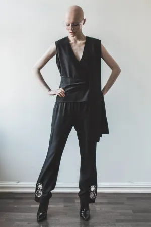 Top with Tie Details