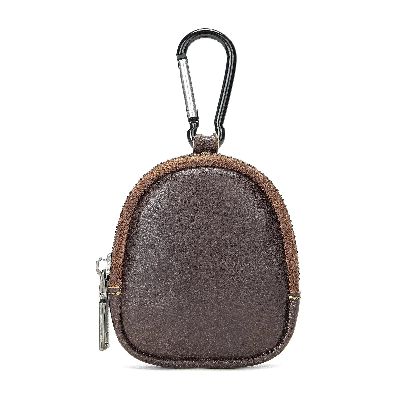 UAKISS  -  New Cow Leather Women's and Men's Mini Change Vintage Coin Bag Headphone Strap Purse Storage Key Bag For Man And Woman