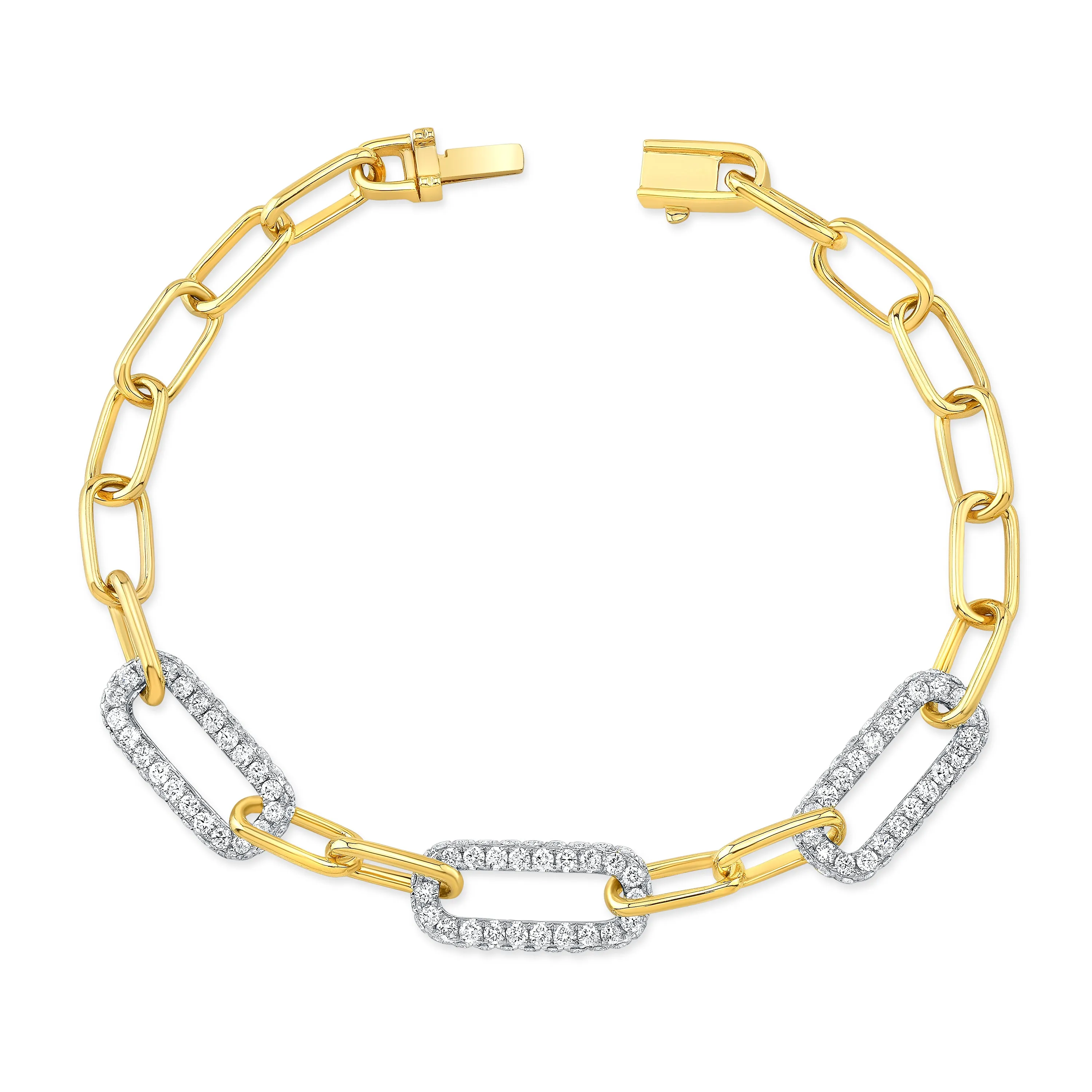 Uneek Bracelet 18K White Gold, 18K Yellow Gold BR1927DC