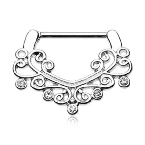 Victorian Filigree Sparkle Nipple Clicker