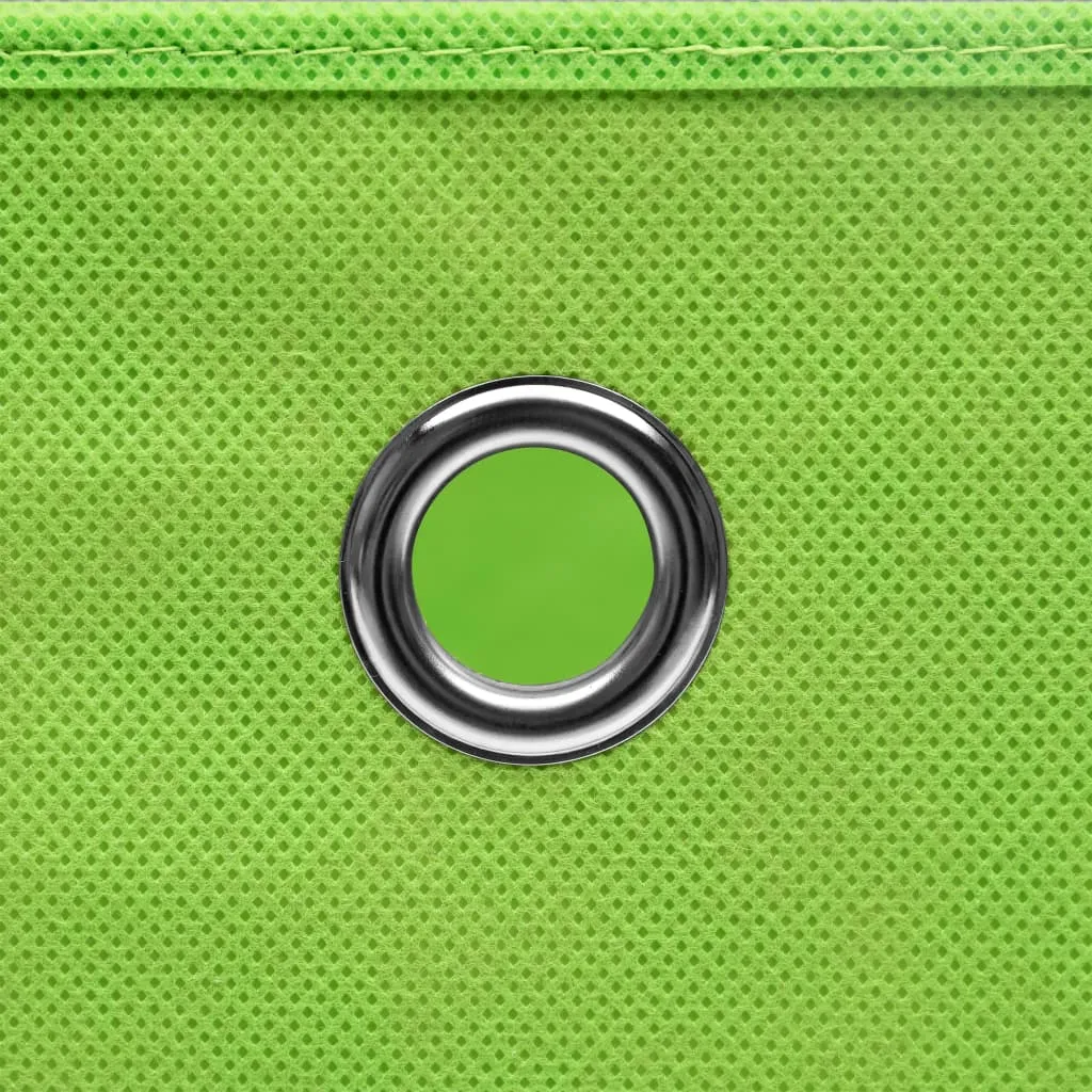 vidaXL Storage Boxes 4 pcs Green 32x32x32 cm Fabric