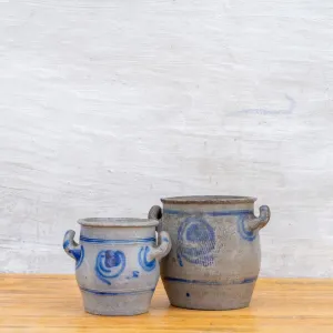 Vintage French Pottery with Handles