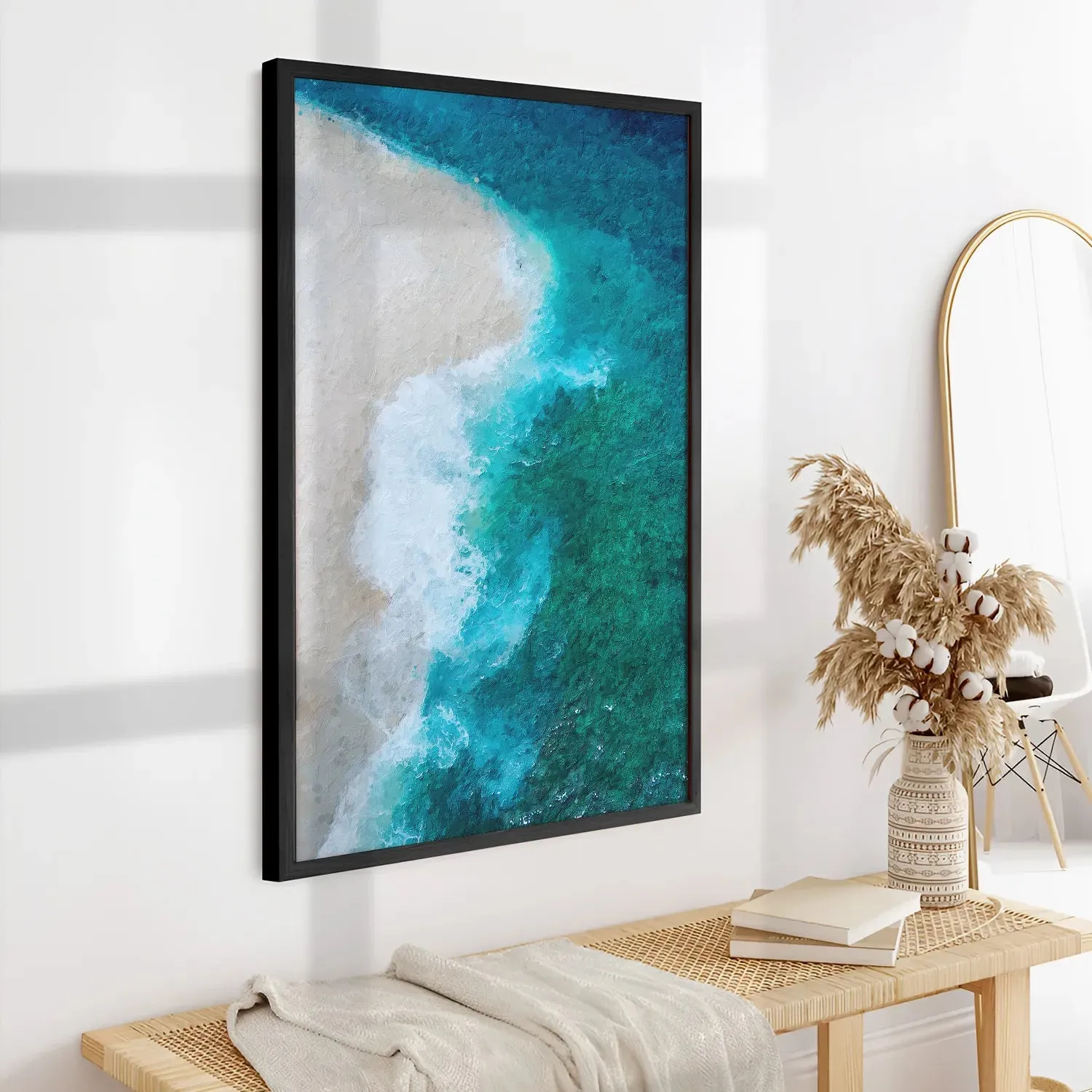 Waves Striking Beach