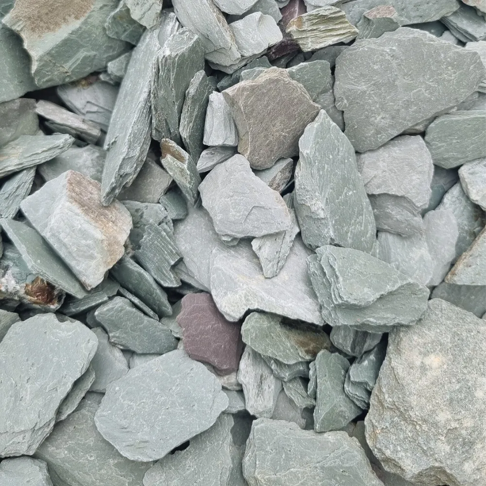 Welsh Green Crushed Slate Chippings 20mm