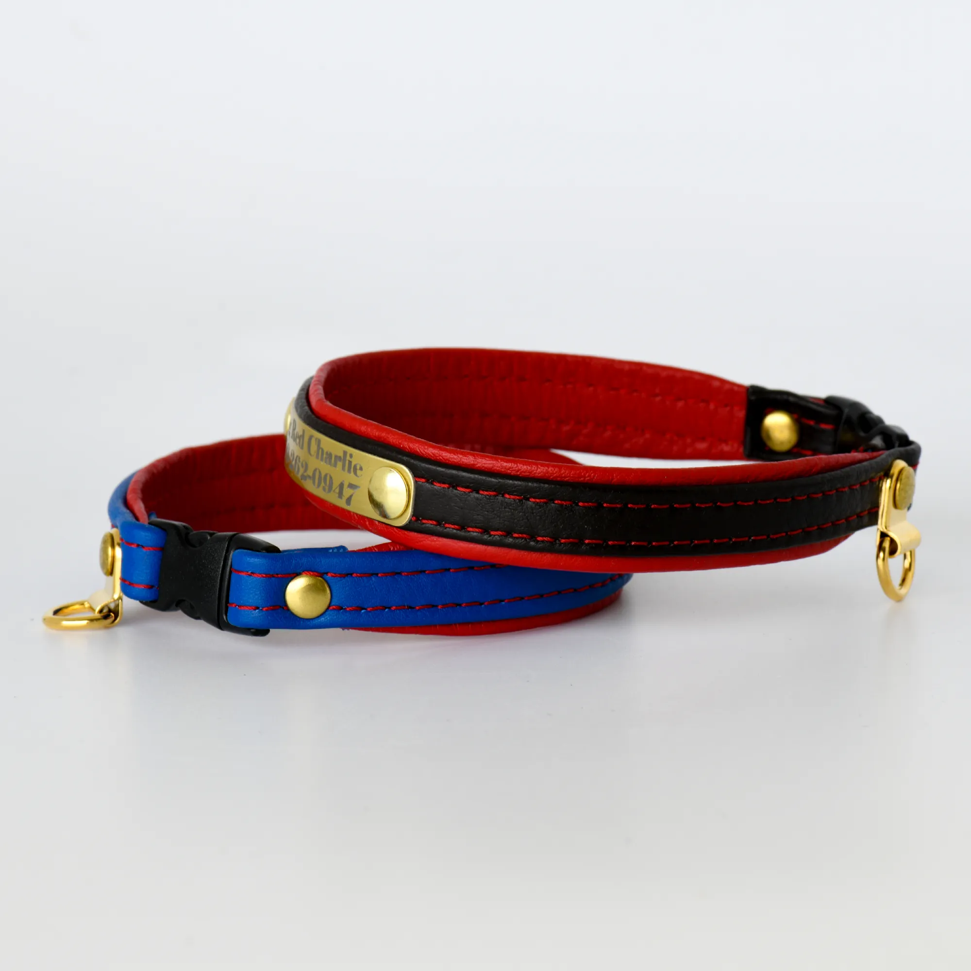White Leather Cat Collar Personalized Many Colors To Choose