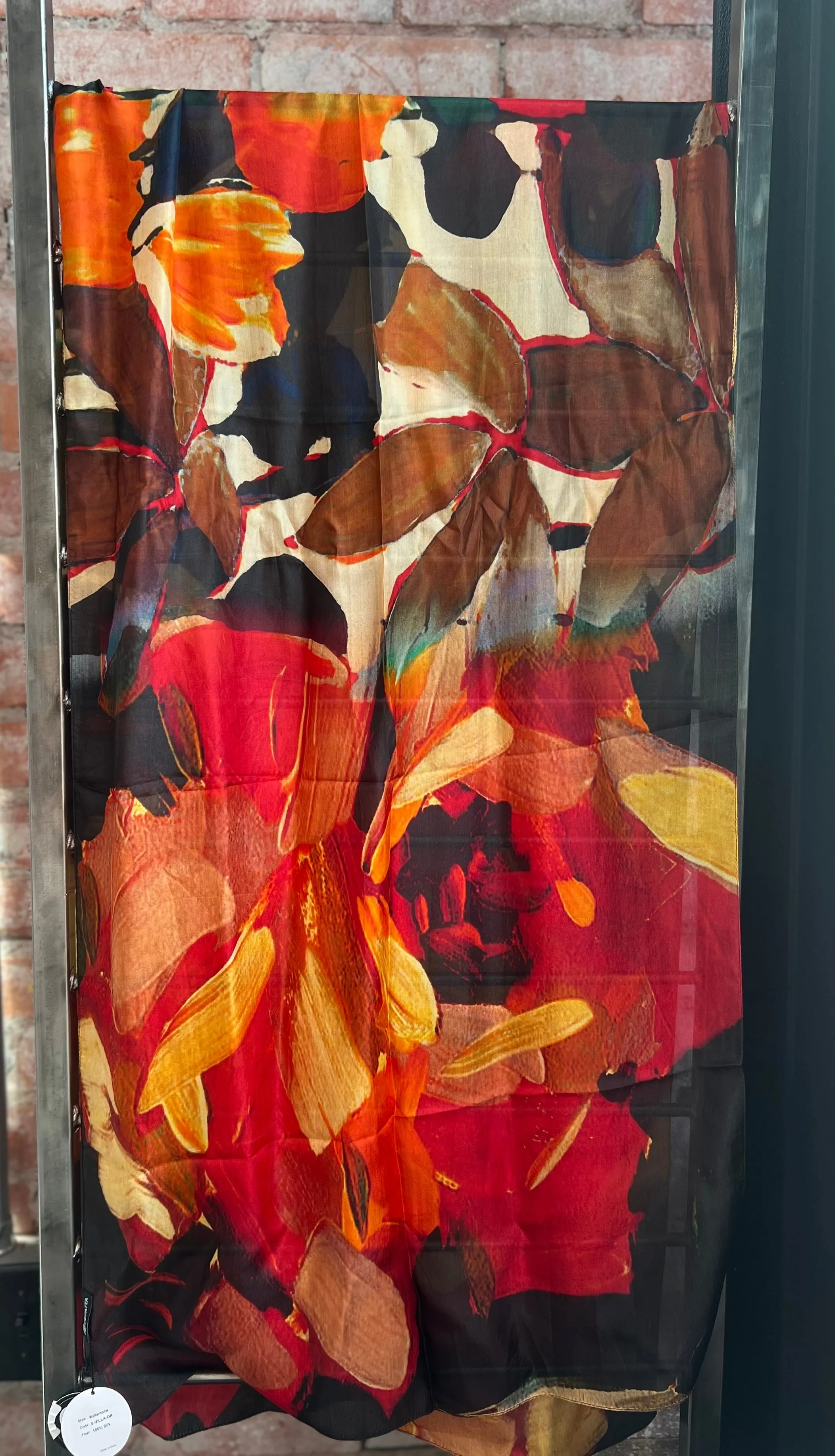 Willamena Striking Floral in Orange