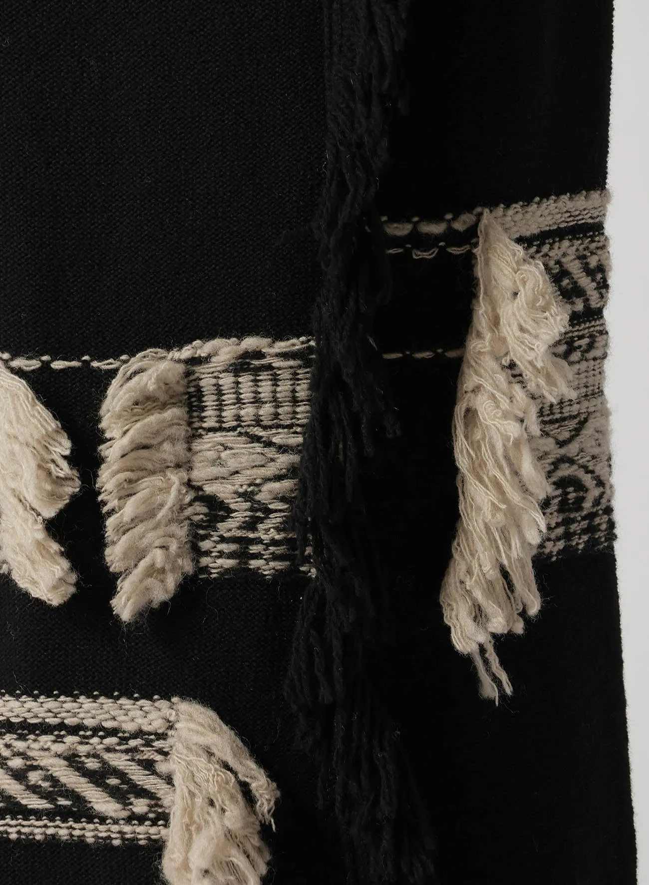 WOOL BLEND JACQUARD SKIRT
