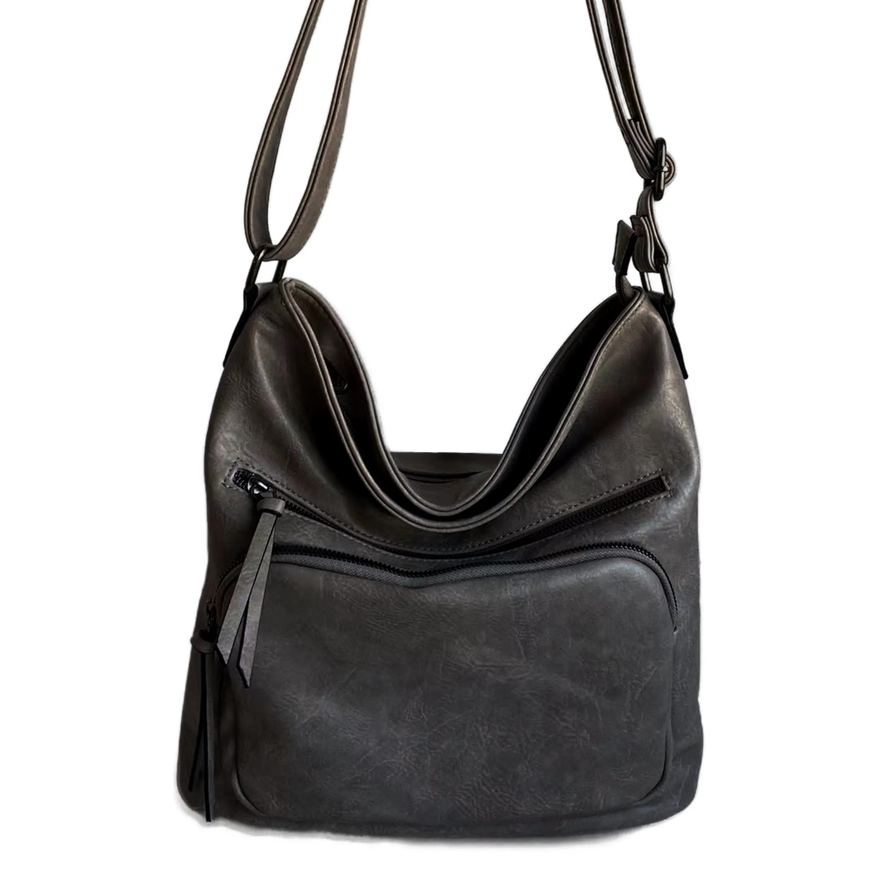 YD-8289 - Darling Vegan Leather Hobo Bag - 5 Colors