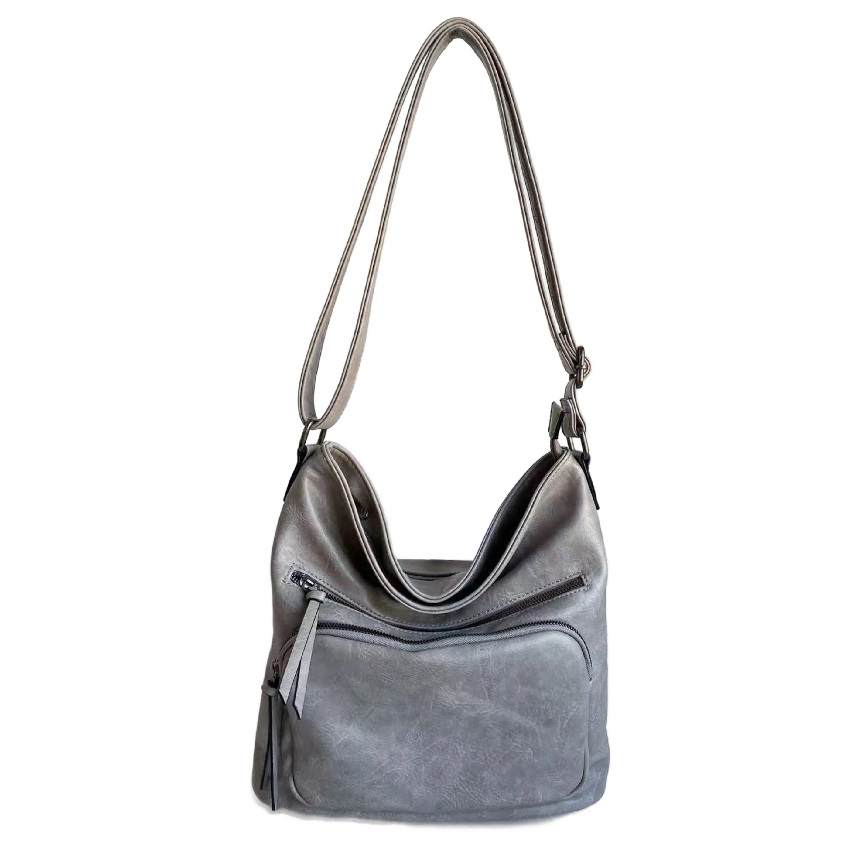 YD-8289 - Darling Vegan Leather Hobo Bag - 5 Colors